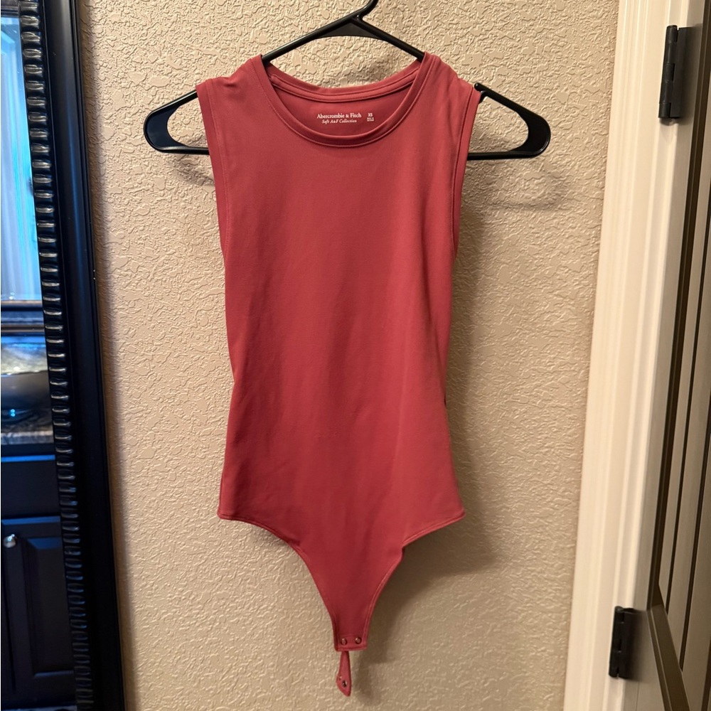 Abercrombie & Fitch Sleeveless Mauve Bodysuit